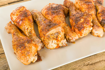 Roasted chicken background