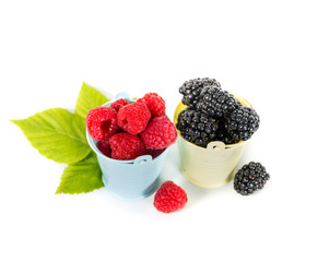 Blackberry and raspberry