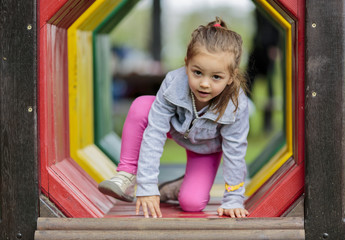 Little girl at the playground