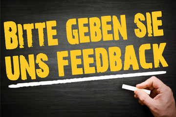 bitte geben sie uns Feedback
