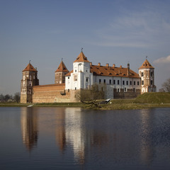 Fototapeta na wymiar Zamek w miejscowości Mir, Białoruś