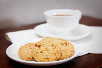 Tea time with cookies