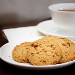 Tea time with cookies