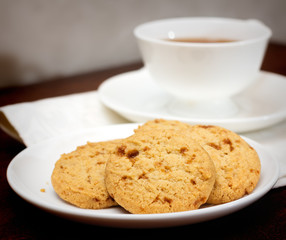 Tea time with cookies
