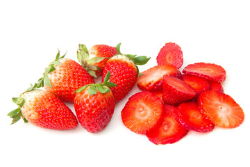 Sliced ​​strawberries