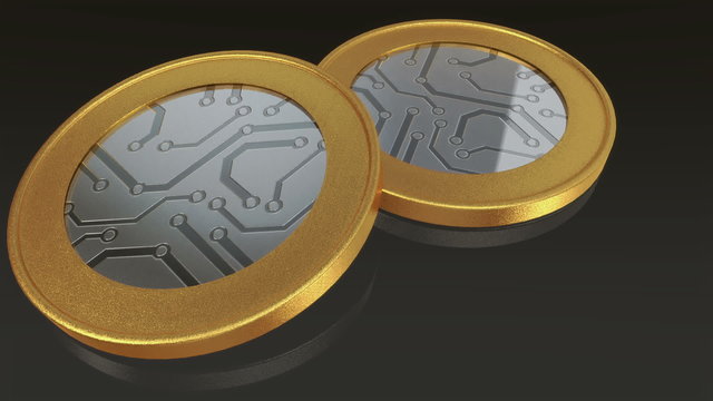 The digital currency gold edge coins