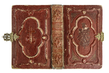 old book cover with vintage decoration
