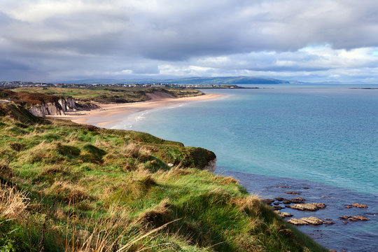 Portrush bay  in County Antrim, Northern Ireland .