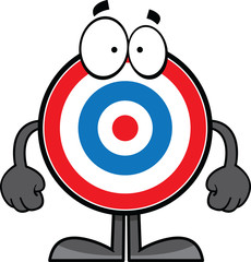 Cartoon Bulls Eye Standing