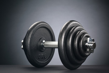 Dumbbell with Black Discs