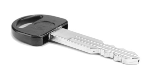 Car key isolated on white