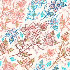 summer abstract flowers