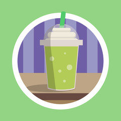 Fresh Green Ice Blend Illustration