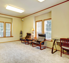 Room with fireplace and tv