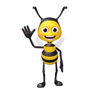 bee welcome pose