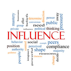 Influence Word Cloud Concept