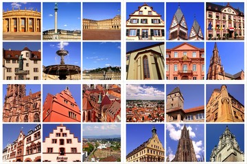 Baden-Württemb.Großstädte: STUTTGART+OFFENBURG+FREIBURG+ULM