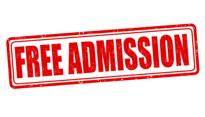 Free admission stamp