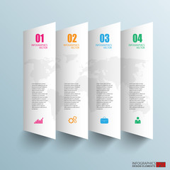 Infographics vector design template