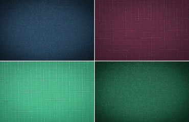 Fototapeta premium Set fabric texture background