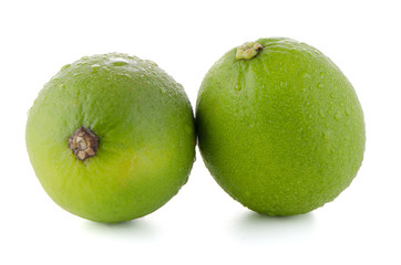 Fresh green limes