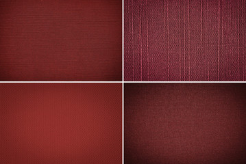 Fototapeta premium Set fabric texture background