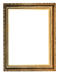 golden decorated ancient picture frame