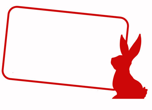 Osterkarte Hase Bunny Card