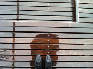 Rain on my boots