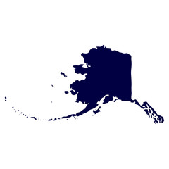 Map of the U.S. state of Alaska