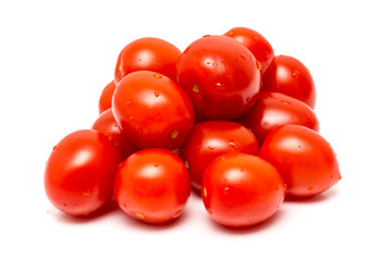 Healthy Tomato Pile Isolated On White