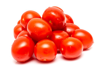 Healthy Tomato Pile Isolated On White