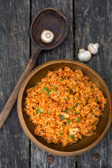 risotto with mushrooms