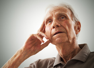 Portrait of elderly senior men