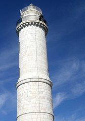 white lighthouse on the island of Murano
