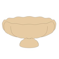 cartoon image of antique bowl