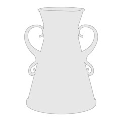 cartoon image of antique vase