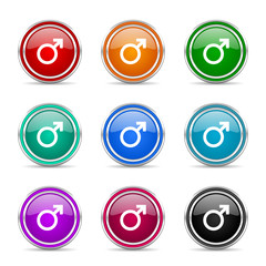 male icon vector set