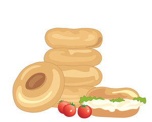 bagel stack