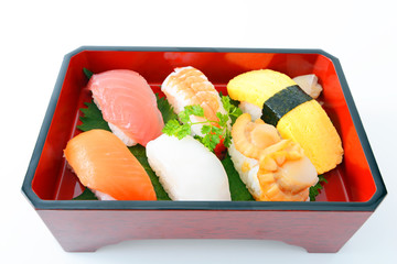 おいしそうな海鮮弁当