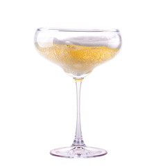 glass of champagne isolated