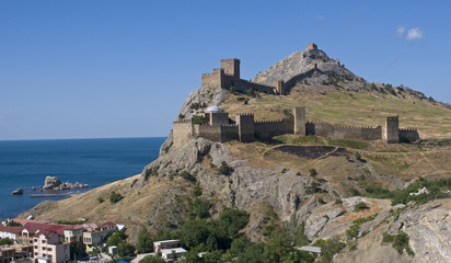 Fototapeta na wymiar Genoese Castle in the Crimea