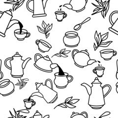 Tea things seamless