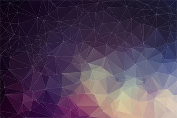 Poster Im Rahmen Colorful geometric background with triangles © igor_shmel