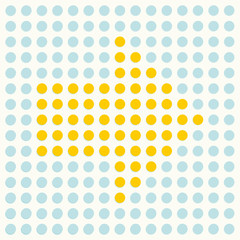 Fototapeta na wymiar blue polka dots background