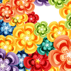 Gift floral design background.