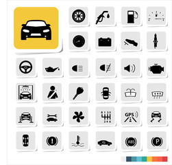 Automotive icon set