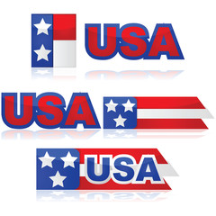 USA badges