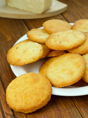 Shortbread cookies with parmesan