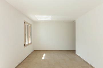 Interior of a new empty house, room view